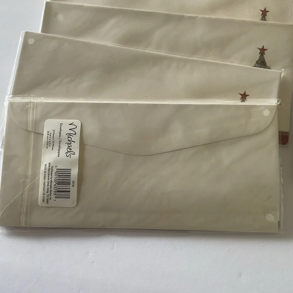 Michael’s Craft Stores  Christmas Envelopes NWT LOT OF 9 PACKAGES